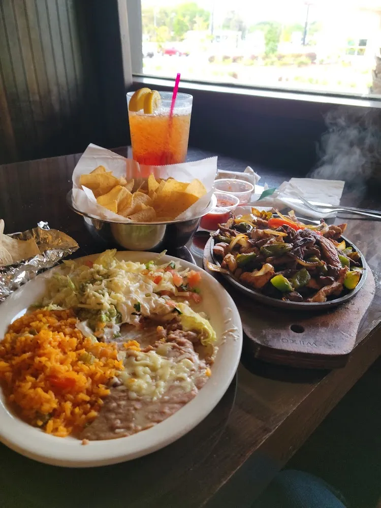 Texas Fajitas Steak Chicken and Shrimp